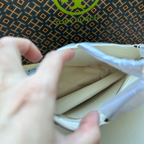 Tory Burch Nylon Printed Mini Tote Crossbody Bag Zebra - Picture 7 of 10